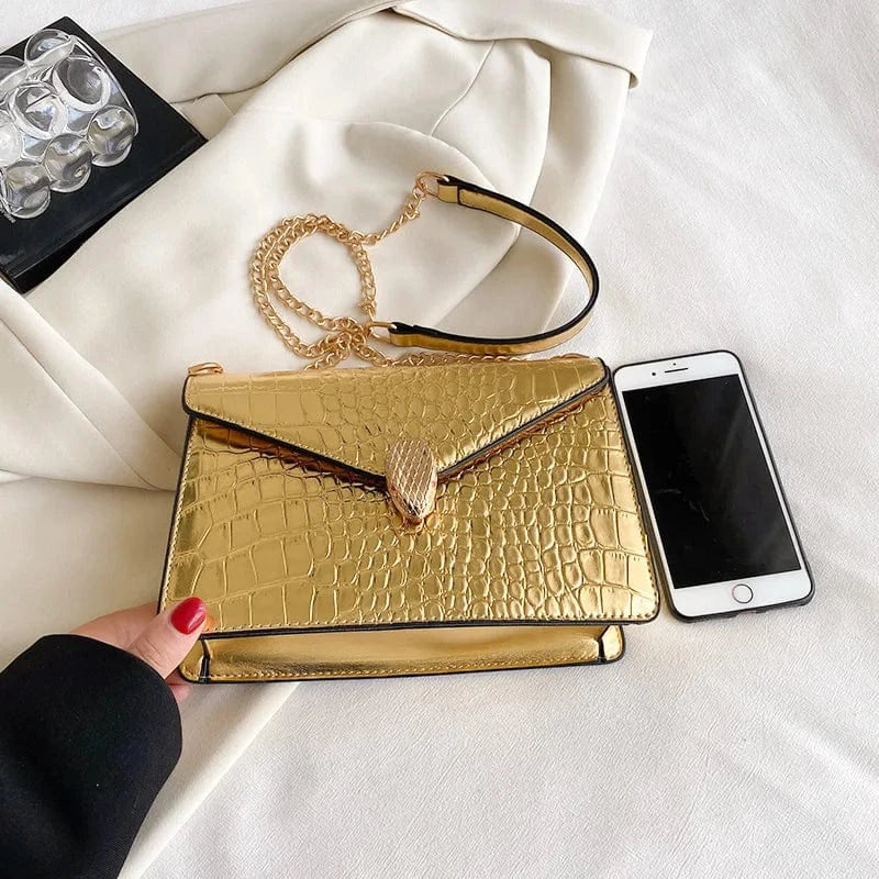 Designer Crocodile Pattern Leather Women Handbags Luxury Brand Ladies Shoulder Messenger Bags High Quality Leather Tote Bag