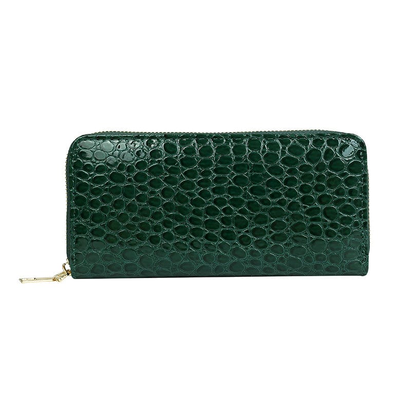 Designer Vegan Leather Card Holder Wallet Fashionable Crocodile Pattern Ladies Wallets and Purses Women 2022