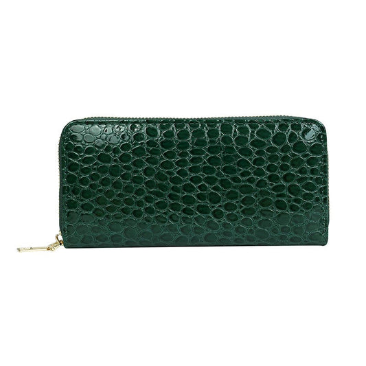 Designer Vegan Leather Card Holder Wallet Fashionable Crocodile Pattern Ladies Wallets and Purses Women 2022