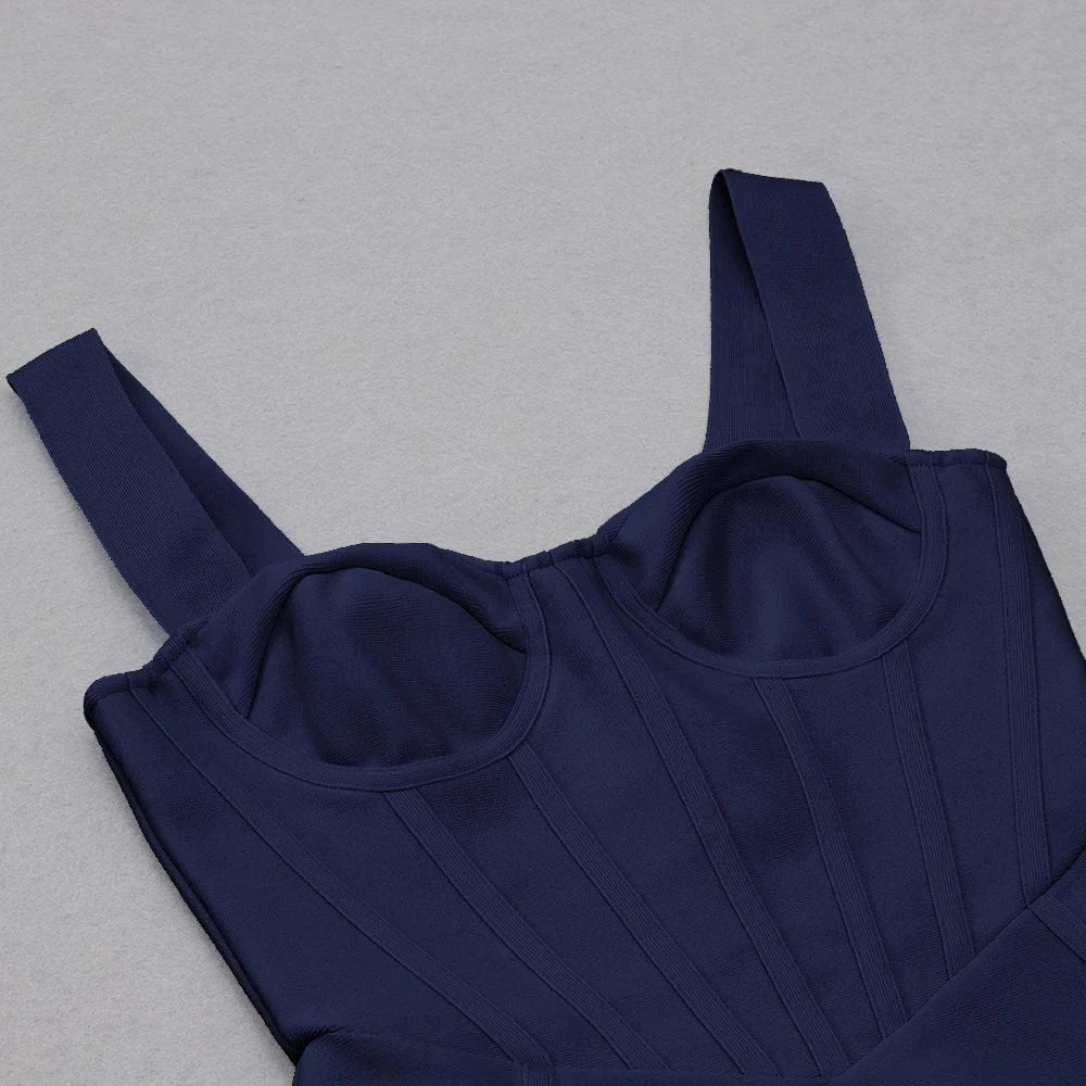 DH7973 Wholesale Bandage Dress Spaghetti Strap High Quality Daily Woman Vestidos Split Elegant Party New Summer Evening Dresses