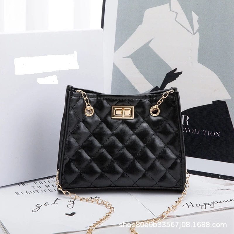 Diamond lattice pu shoulder crossbody bag large capacity handbag tote female designer chain bags purses and handbags