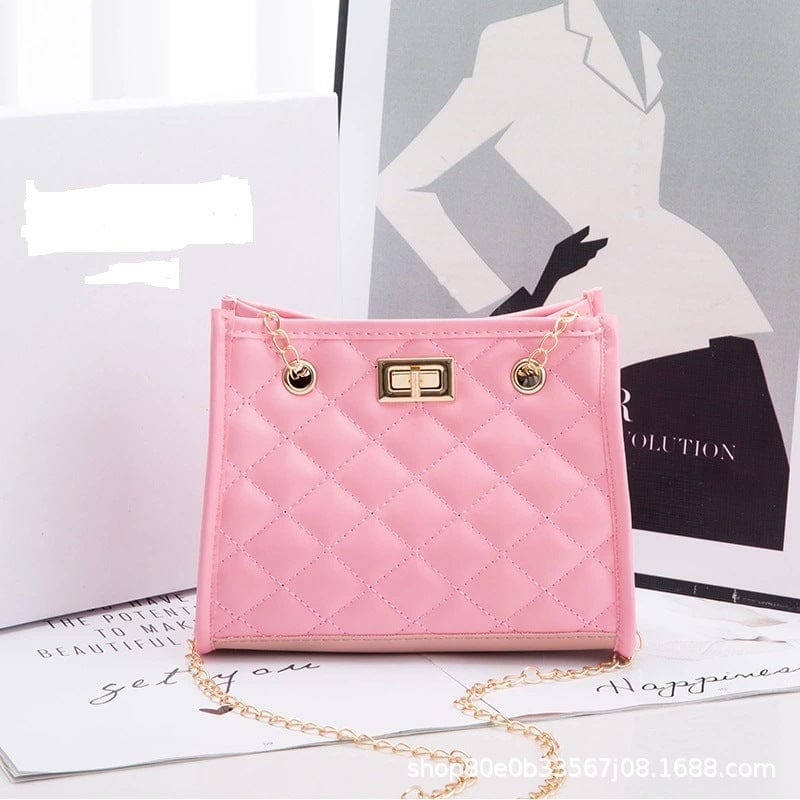 Diamond lattice pu shoulder crossbody bag large capacity handbag tote female designer chain bags purses and handbags