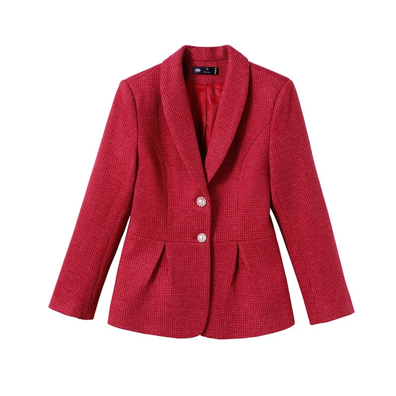 dress suit Formal Lady Office Winter Thick Suit Blazer and Dress