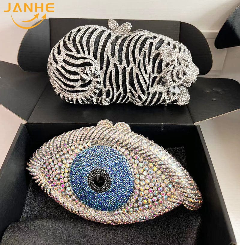 Drop Shipping bolsos mujer sacos Lady Luxury Bling Crystal Diamond Handbag Purse Ice Cream Evening Bag Women Rhinestone Clutch