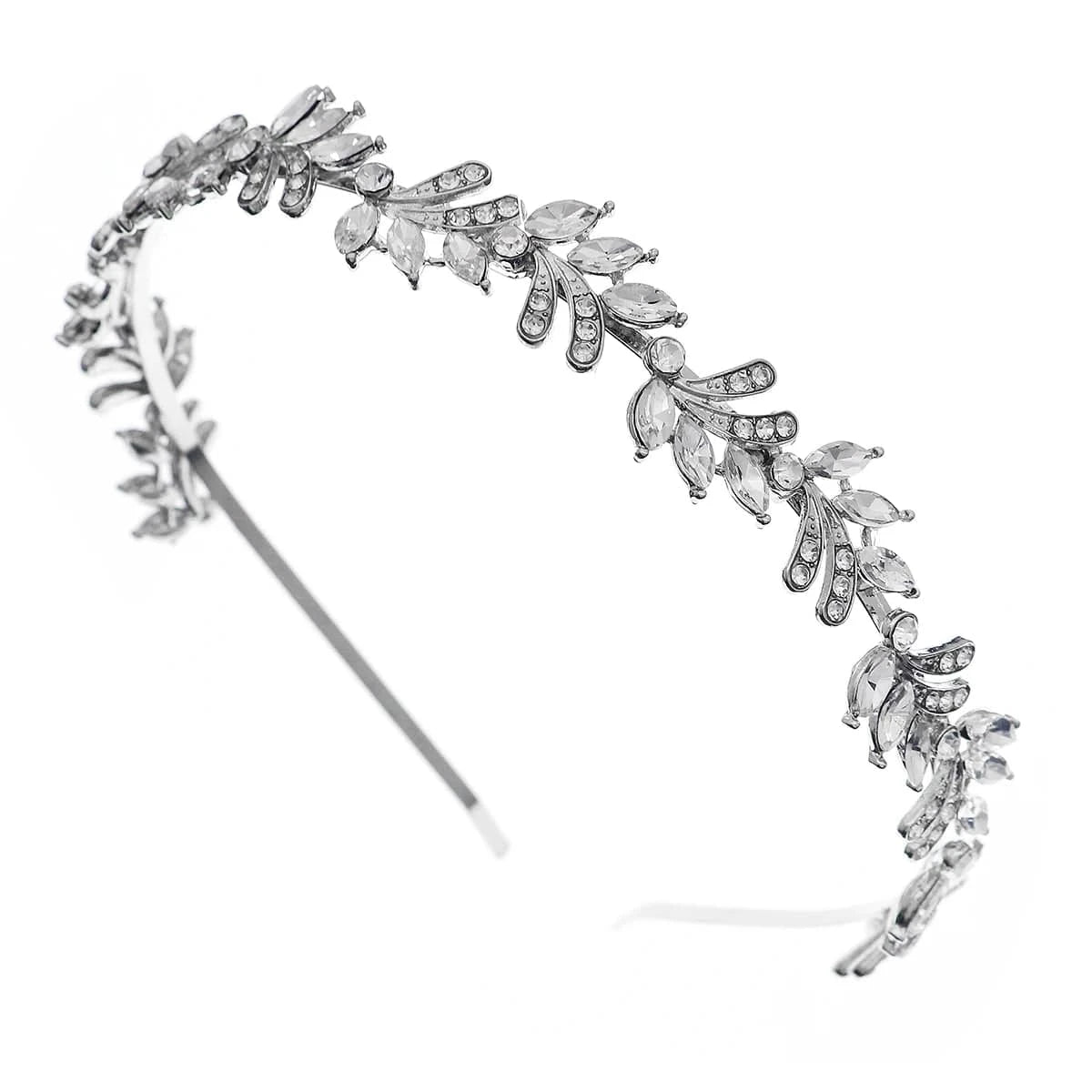 Drop shipping Silver Rhinestone Headband Hot Sale Wedding Bride Crystal Tiaras for Bridal Hairband For Party