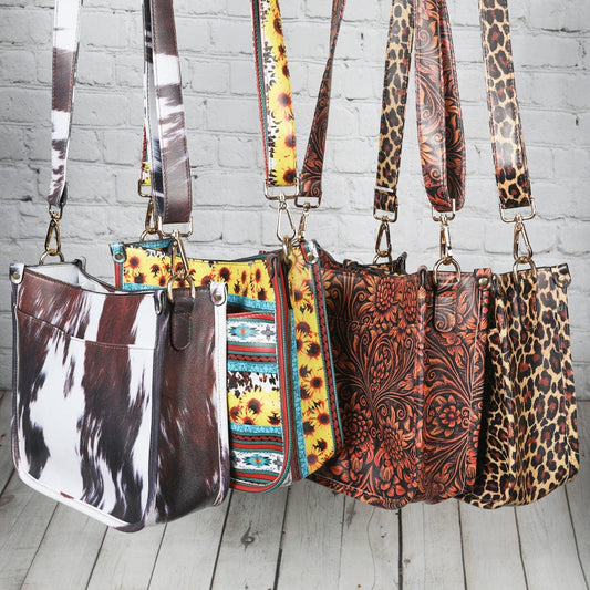 Drop shipping The Turnaround Cross-Body Bag Leather Messenger Bag Adjustable Guitar Strap Vegan Crossbody Messenger Bag