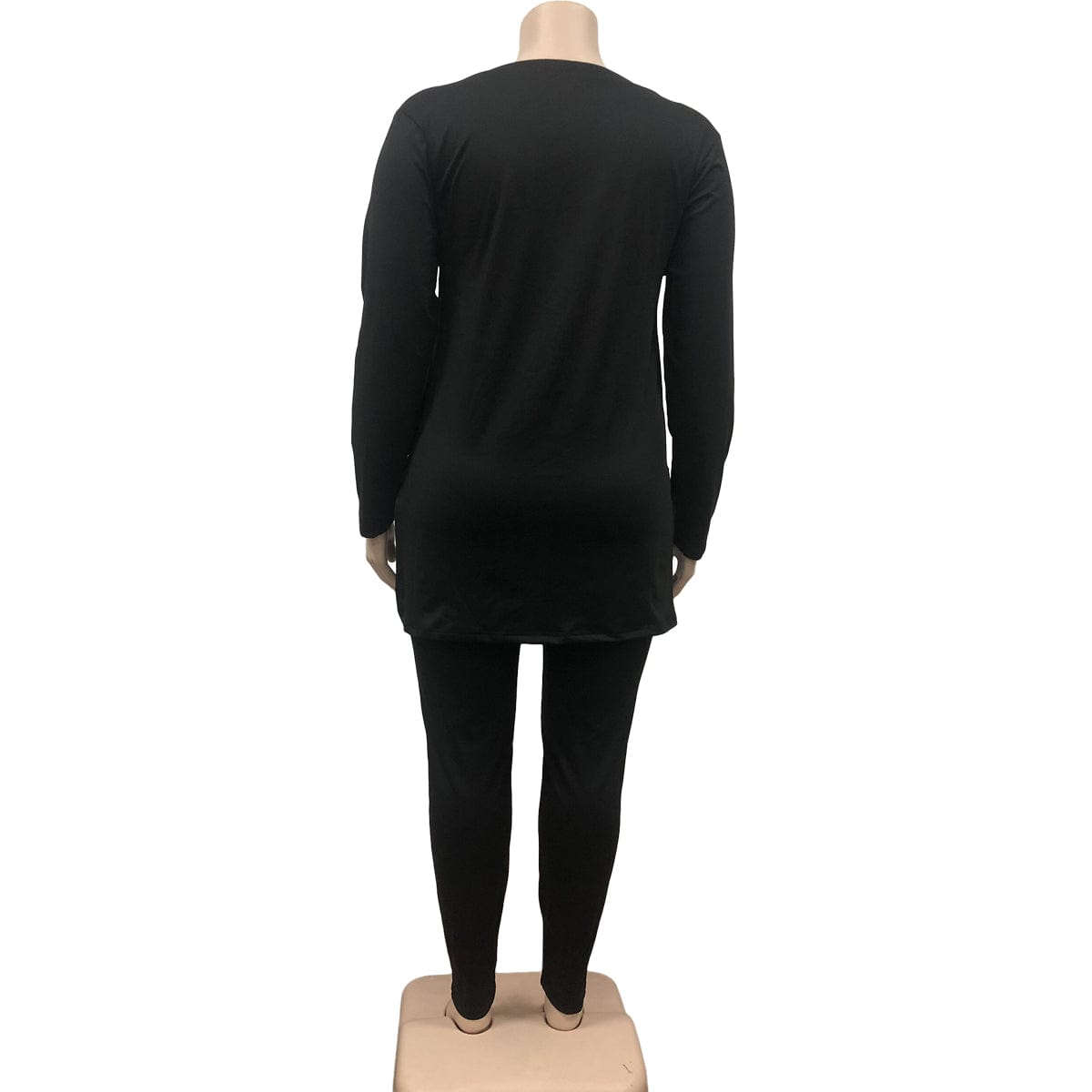 Drop Shipping Women Clothes Long Sleeve Casual Bodycon 5xl Plus Size Set Women Clothing Plus Size Women's Sets