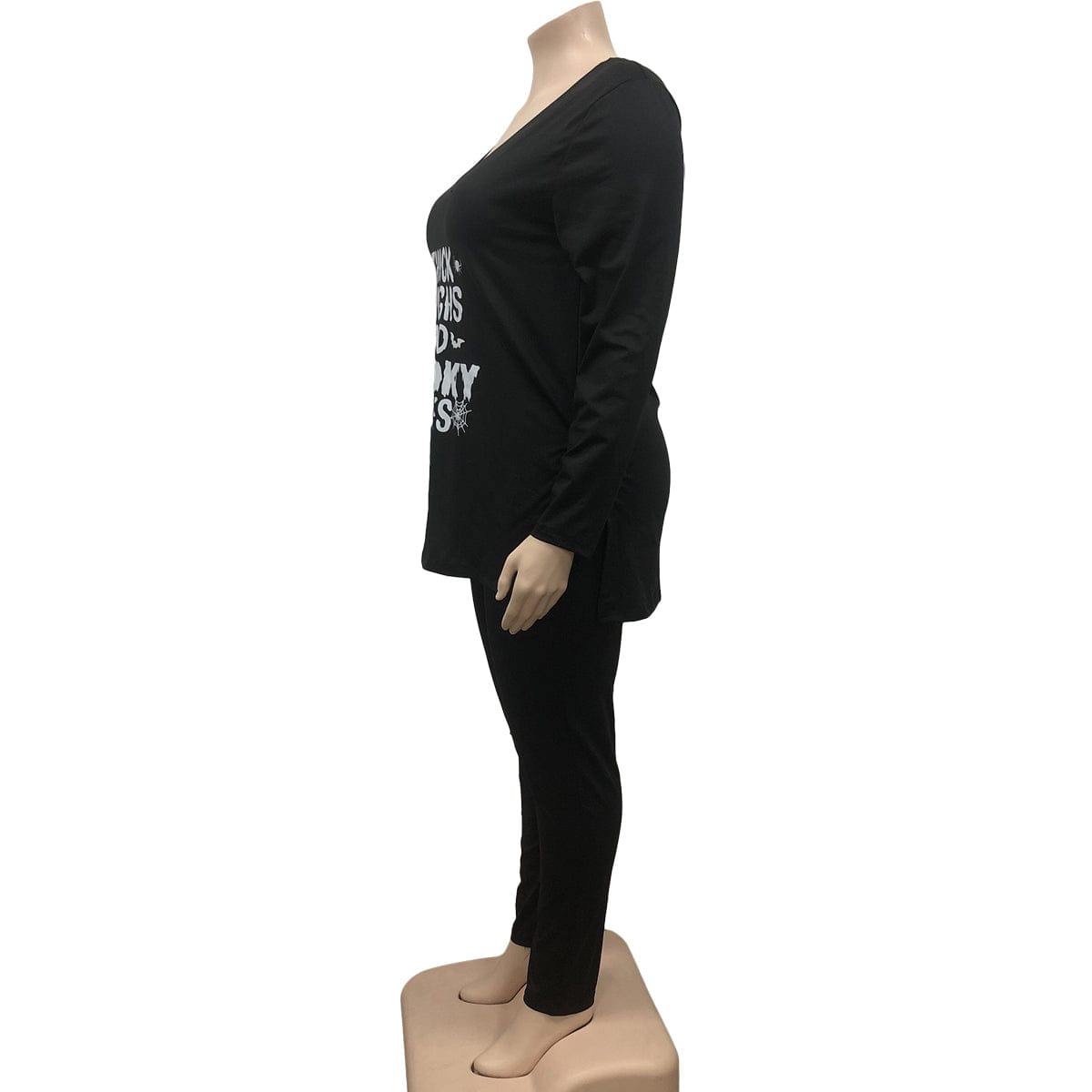 Drop Shipping Women Clothes Long Sleeve Casual Bodycon 5xl Plus Size Set Women Clothing Plus Size Women's Sets
