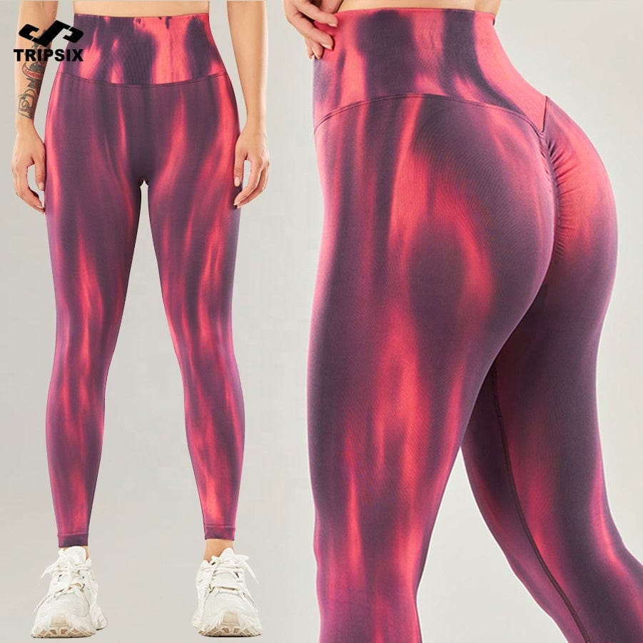 Dropship Aurora Printing Seamless Leggings Sports Pants Yoga Pants Women Fitness Gym Tights Leggings Pants