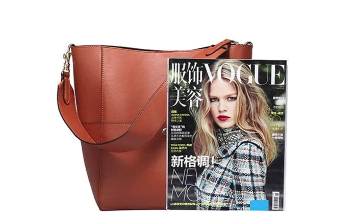 Dropshipping Vintage ladies handbag genuine leather shoulder bag for women