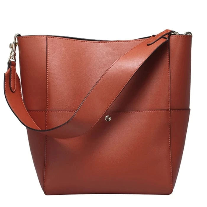 Dropshipping Vintage ladies handbag genuine leather shoulder bag for women