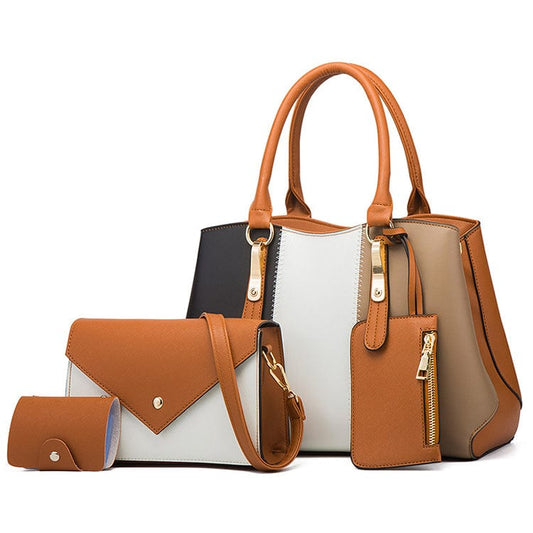 EG201 Wholesale fashion designer 4pcs hand bags ladies handbags 4 pcs sets for women 2022