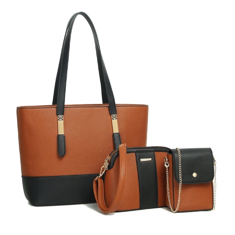 ELD103 Wholesale Factory Prices 3 in 1 Handbags China Trend 3 Piece Hand bags Set Bolsa Para Mujer Bolsas Para Dama