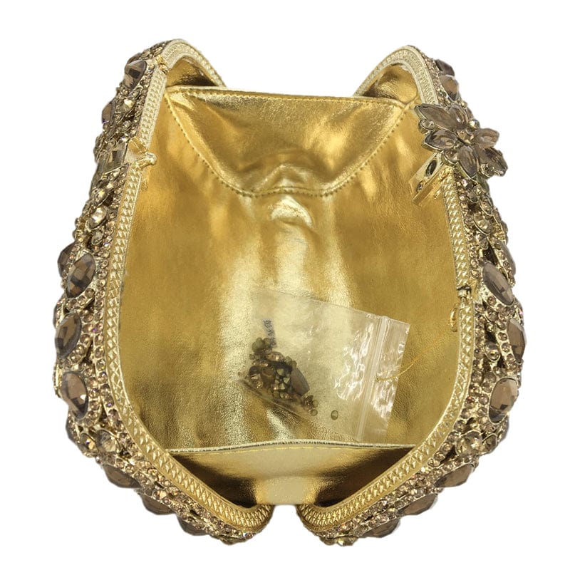 Elegant Silver Women Shinny Crystal Evening Clutch Bags Luxury Wedding Party Minaudiere Handbags and Purses For Woman