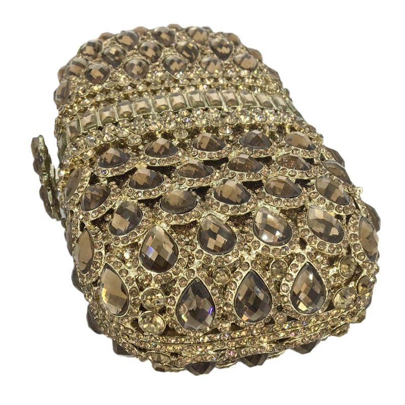 Elegant Silver Women Shinny Crystal Evening Clutch Bags Luxury Wedding Party Minaudiere Handbags and Purses For Woman