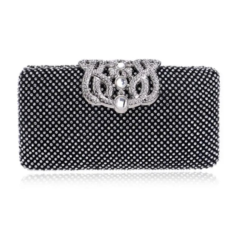 European And American Fashion Crown Lady Diamond Dinner Handbag Single Shoulder Evening Clutch Bag