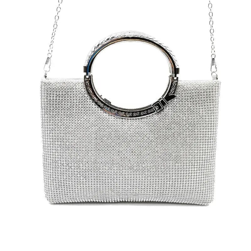 European And American High-end Banquet Circle Handle Handmade Auger Ladies Bridal Wedding Party Clutch Evening Dinner Bag