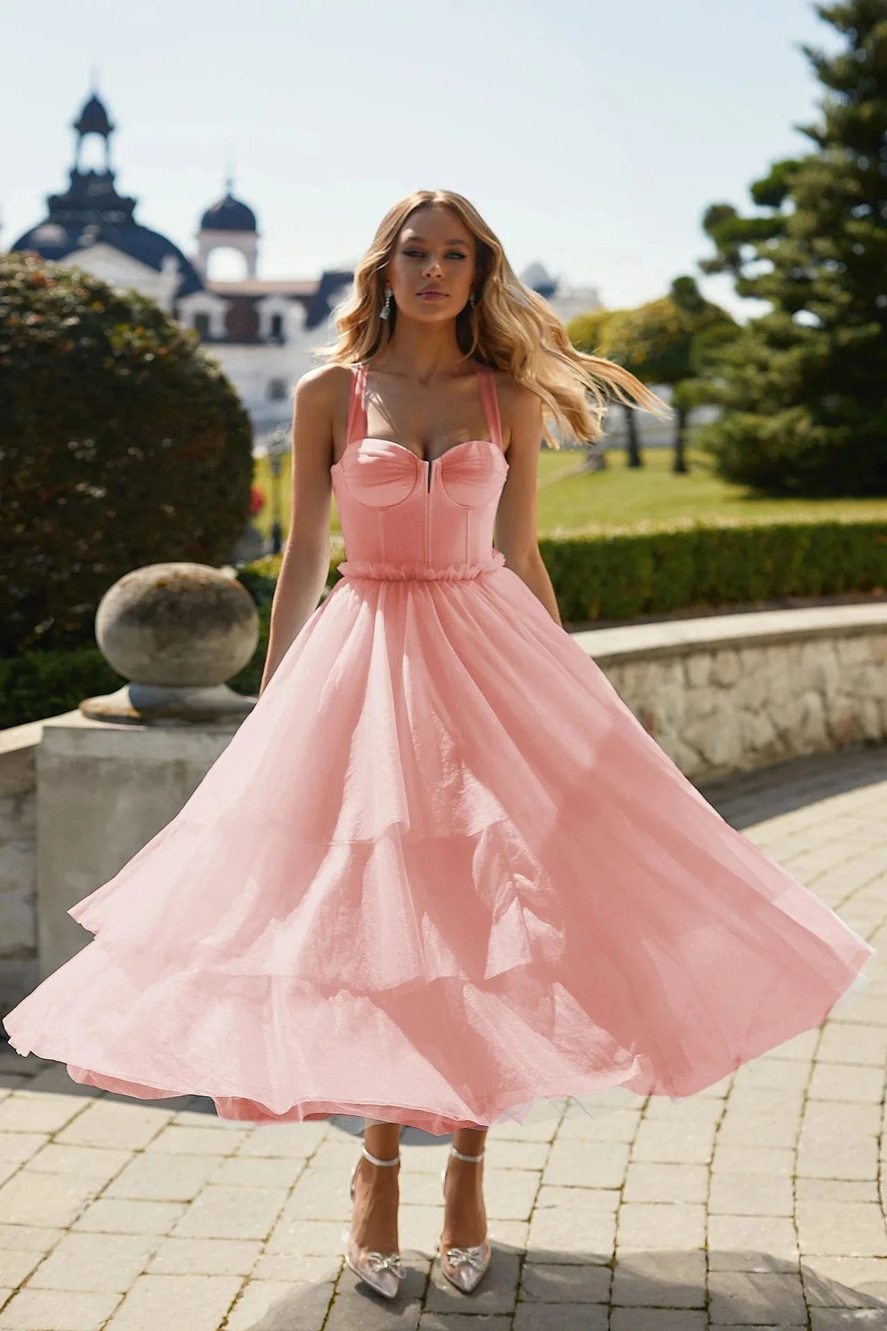 evening dress, prom 2022 Elegant Women Evening Prom Dress Seductive Fitted Ball Gown Corset estilo sirena Vestido con tul robes de cocktail
