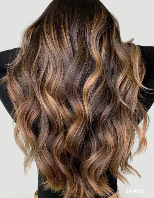 Exotic Brown Highlight Color Wigs Water Wave Pre Plucked Cuticle Aligned Vietnam Human Hair HD Lace Front Wigs