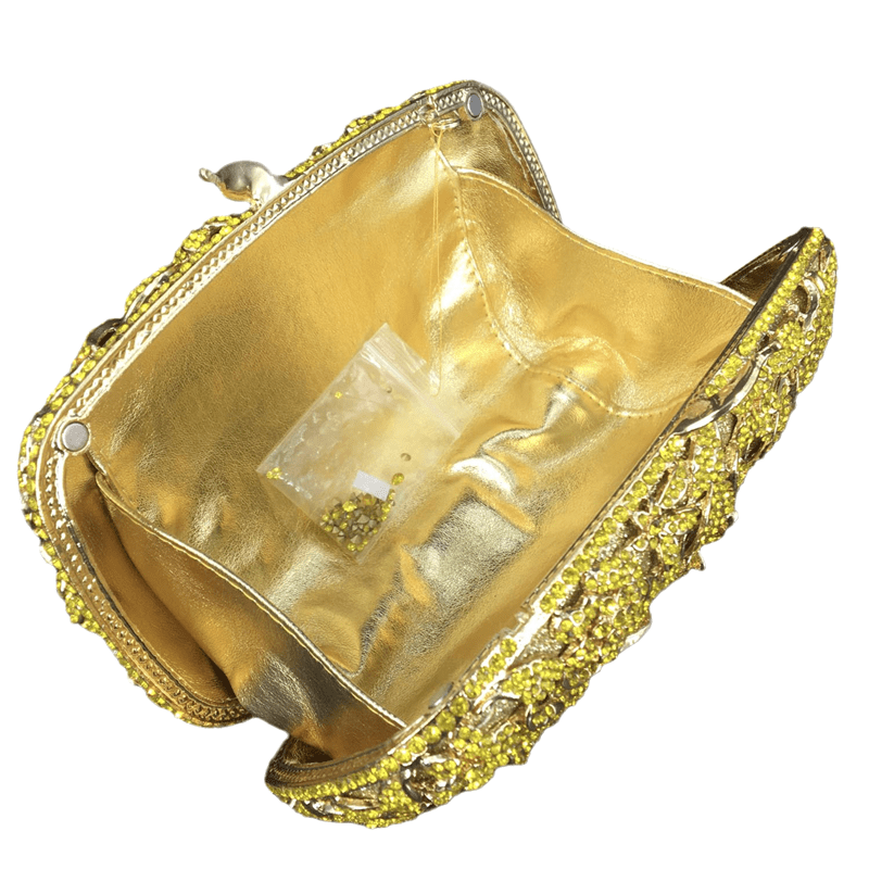 Expensive Shinny Luxury Full Ivory Clutch Evening Bag Crystal Rhinestone Clutches For Women Party Wedding Handbag