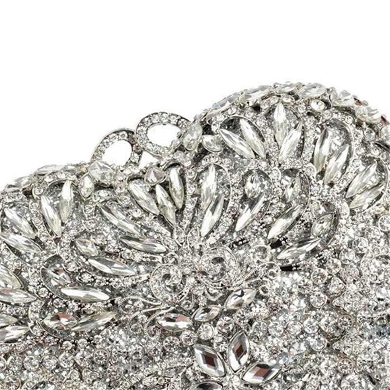 Expensive Woman Beaded Crystal Rhinestone Clutch Purse Ladies Bling Evening Wedding Bag for Ladies Bridal Clutch