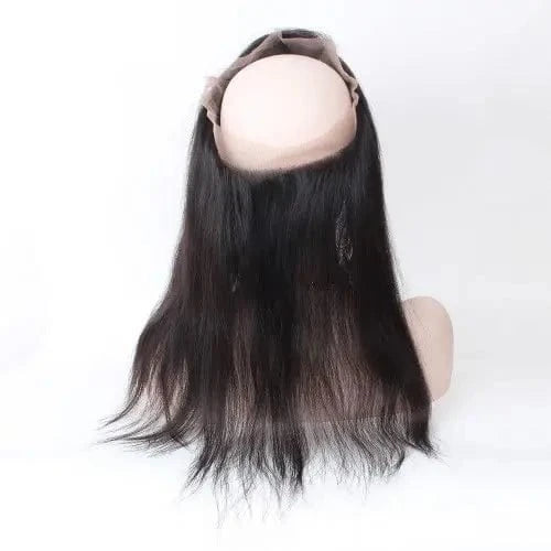 Factory cheap unprocessed 100% virgin brazilian human hair 360 lace frontal