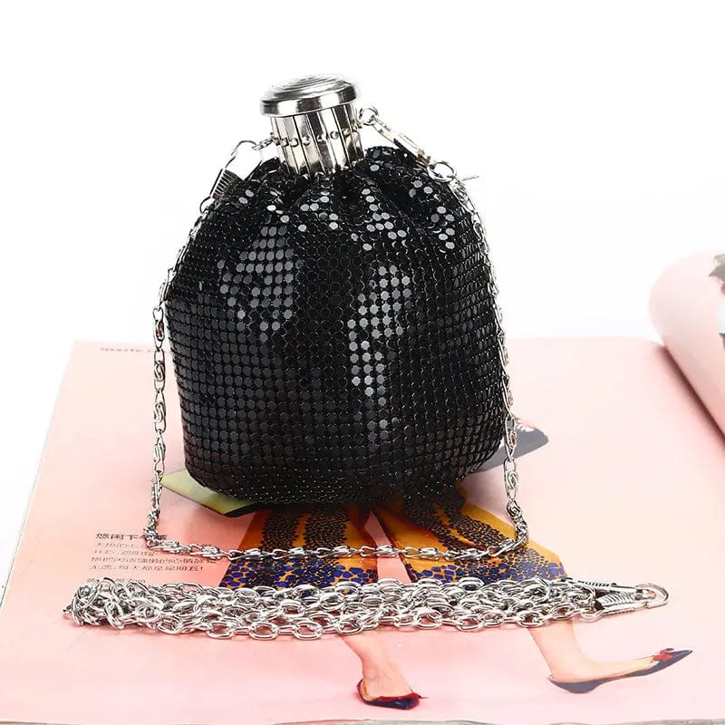 Factory direct wholesale classic aluminium sheet handbags brand new coin purse small messenger bag for women party prom banquet