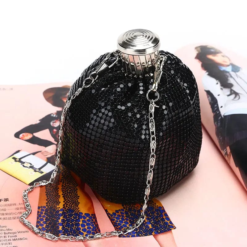 Factory direct wholesale classic aluminium sheet handbags brand new coin purse small messenger bag for women party prom banquet