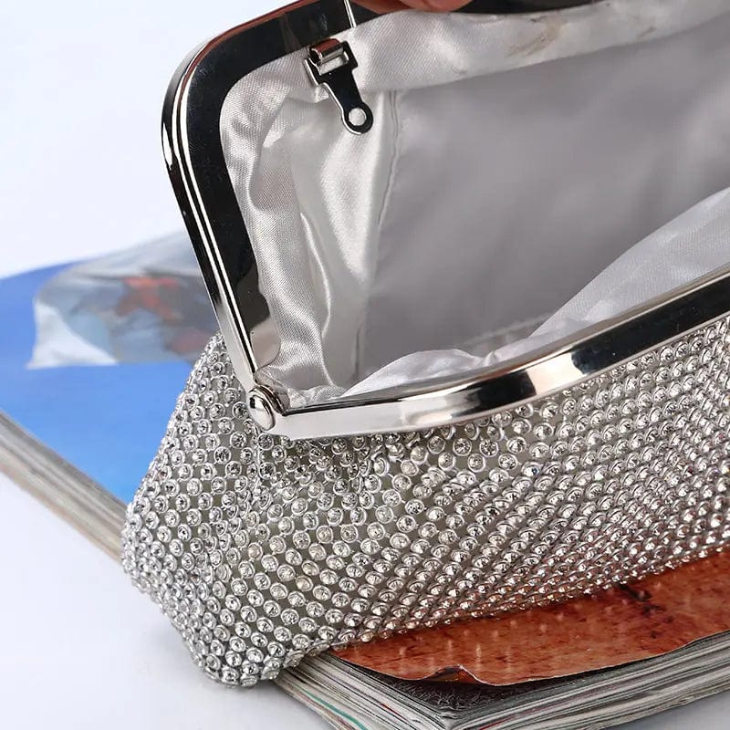 Factory direct wholesale classic crystal stone clutch purse diamond evening bag spot supply for party prom banquet wedding