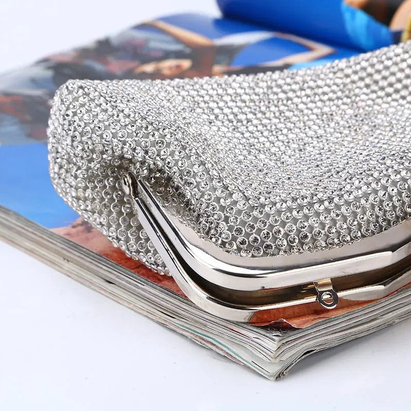 Factory direct wholesale classic crystal stone clutch purse diamond evening bag spot supply for party prom banquet wedding