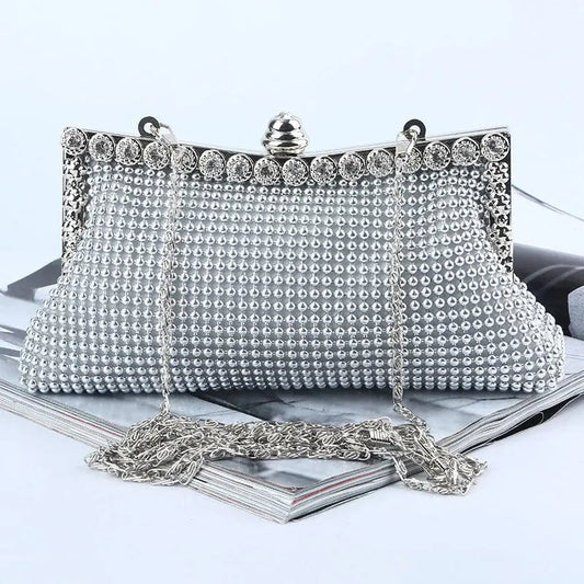 Factory direct wholesale classic handmade aluminium sheet clutches brand new clutch evening bag for women party banquet wedding