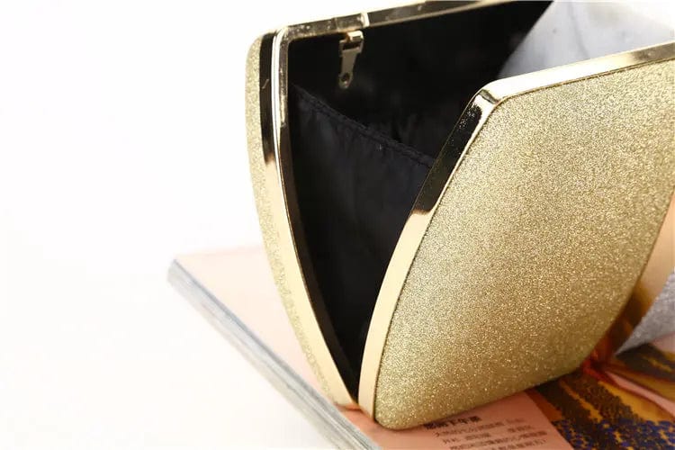 Factory direct wholesale new design contrast color lady evening bag gilt-edged clutch purse for women party banquet prom wedding