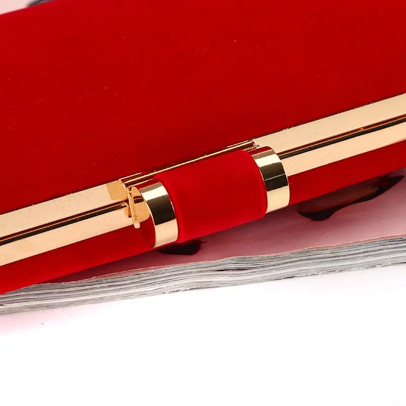 Factory direct wholesale new style handmade velour clutch purse low-key luxury minimalism evening bag for women party wedding