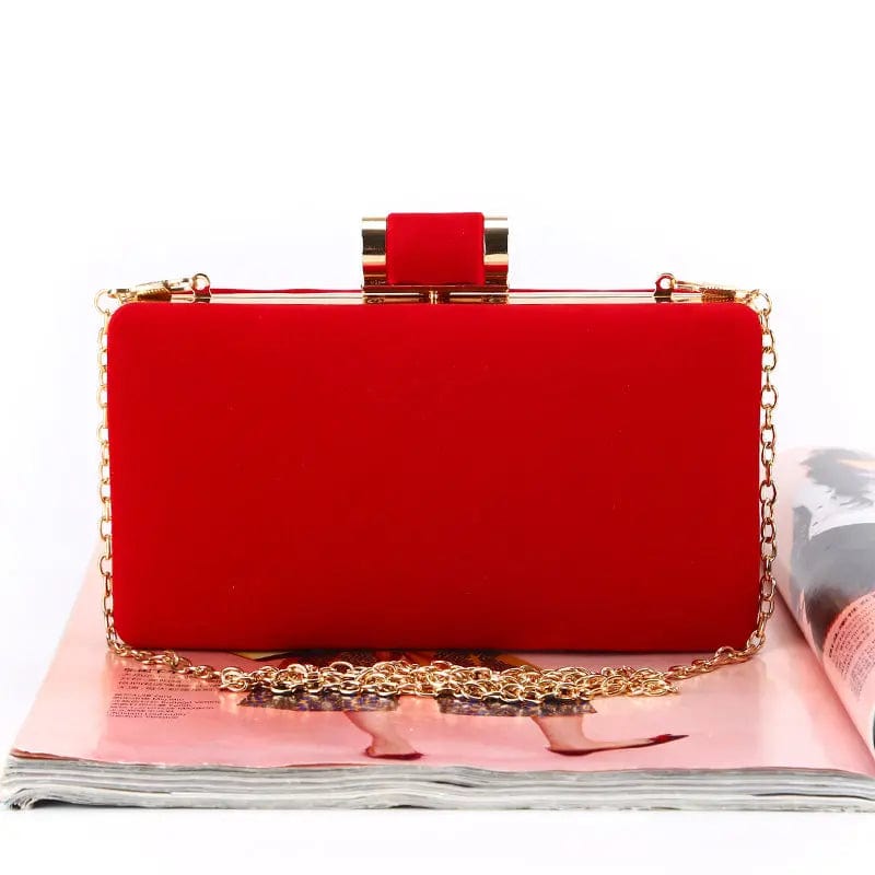 Factory direct wholesale new style handmade velour clutch purse low-key luxury minimalism evening bag for women party wedding