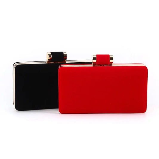 Factory direct wholesale new style handmade velour clutch purse low-key luxury minimalism evening bag for women party wedding