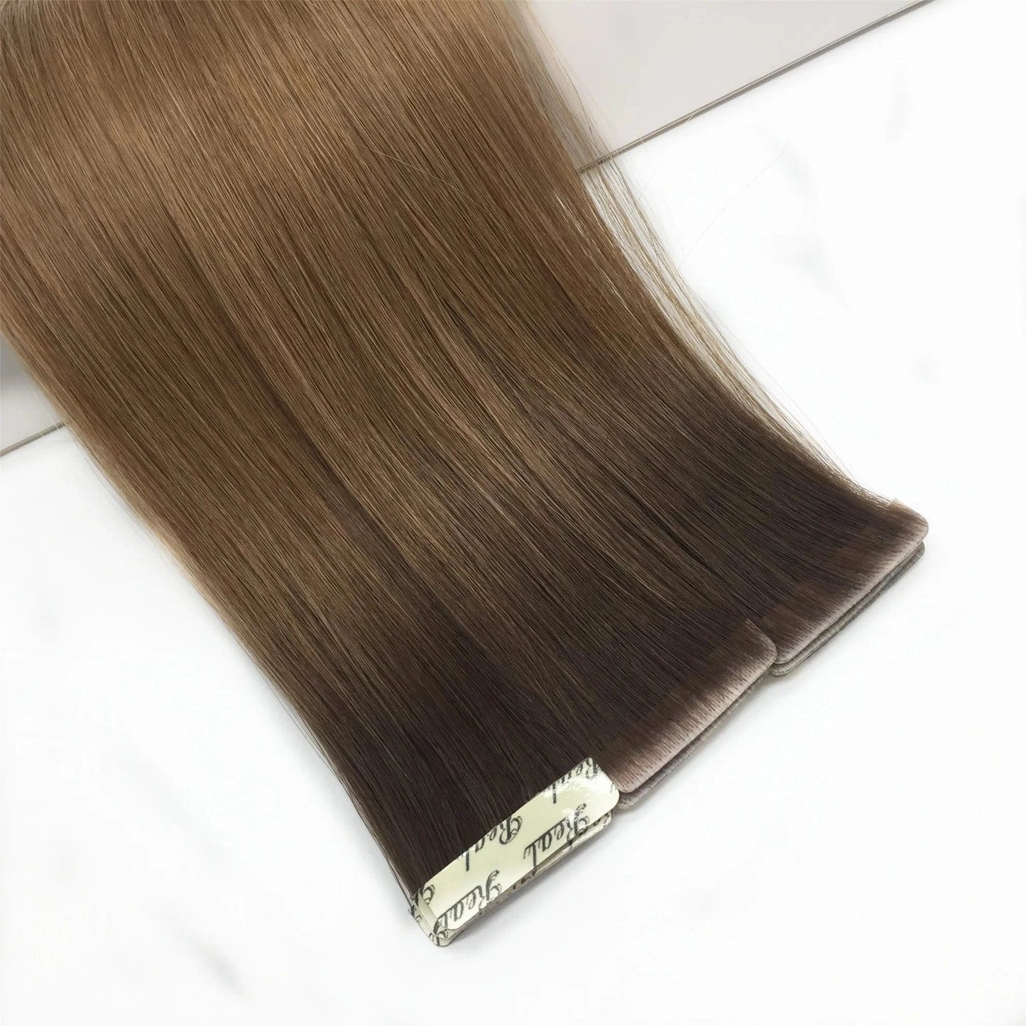 factory directly supplier remy 100% human skin weft invisible double drawn hair extension ombre color hair