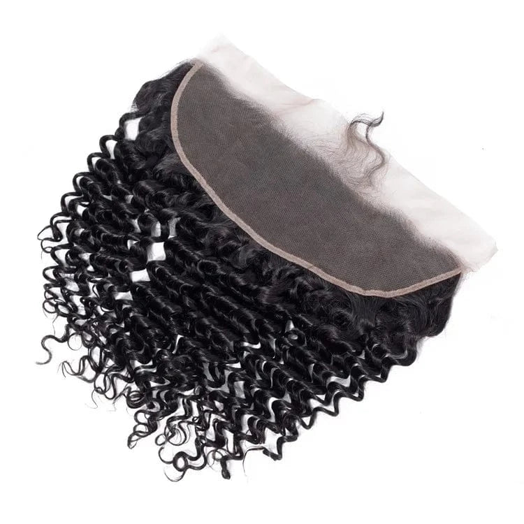 Factory Directly Supply 13x4 Curly Lace Frontal Cuticle Aligned Hair Tissage Avec Closure Brazilian Hair with Curly Frontal