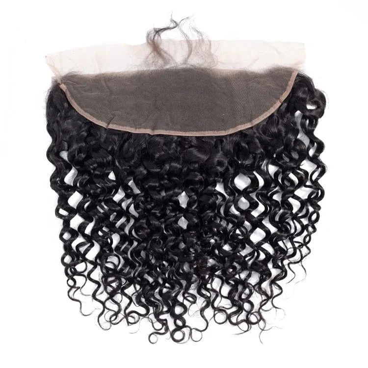 Factory Directly Supply 13x4 Curly Lace Frontal Cuticle Aligned Hair Tissage Avec Closure Brazilian Hair with Curly Frontal