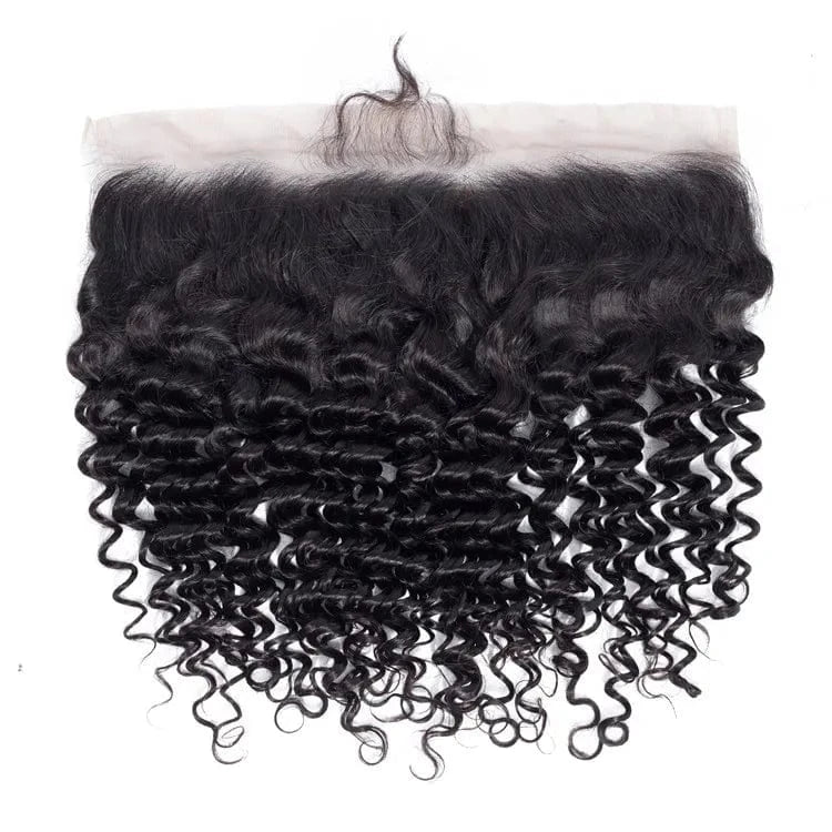 Factory Directly Supply 13x4 Curly Lace Frontal Cuticle Aligned Hair Tissage Avec Closure Brazilian Hair with Curly Frontal