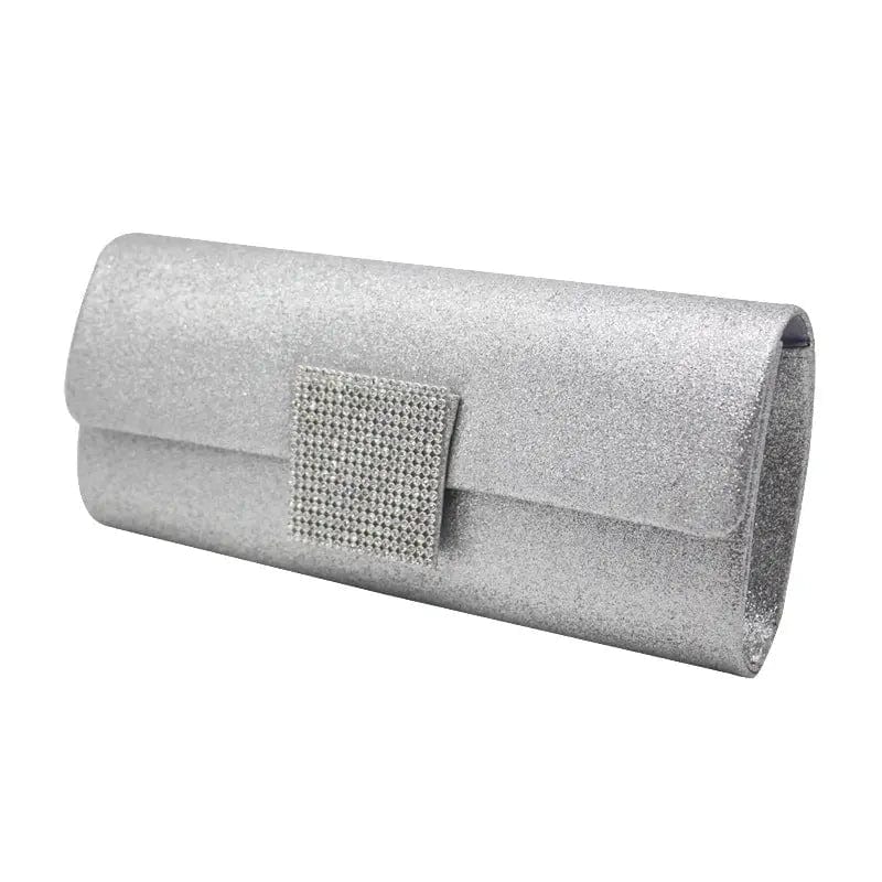 Factory Exclusively For 2022 Fashion Temperament Diamond Dinner Bag Ladies Flash Material Fashion Clutch Shoulder Evening Bag