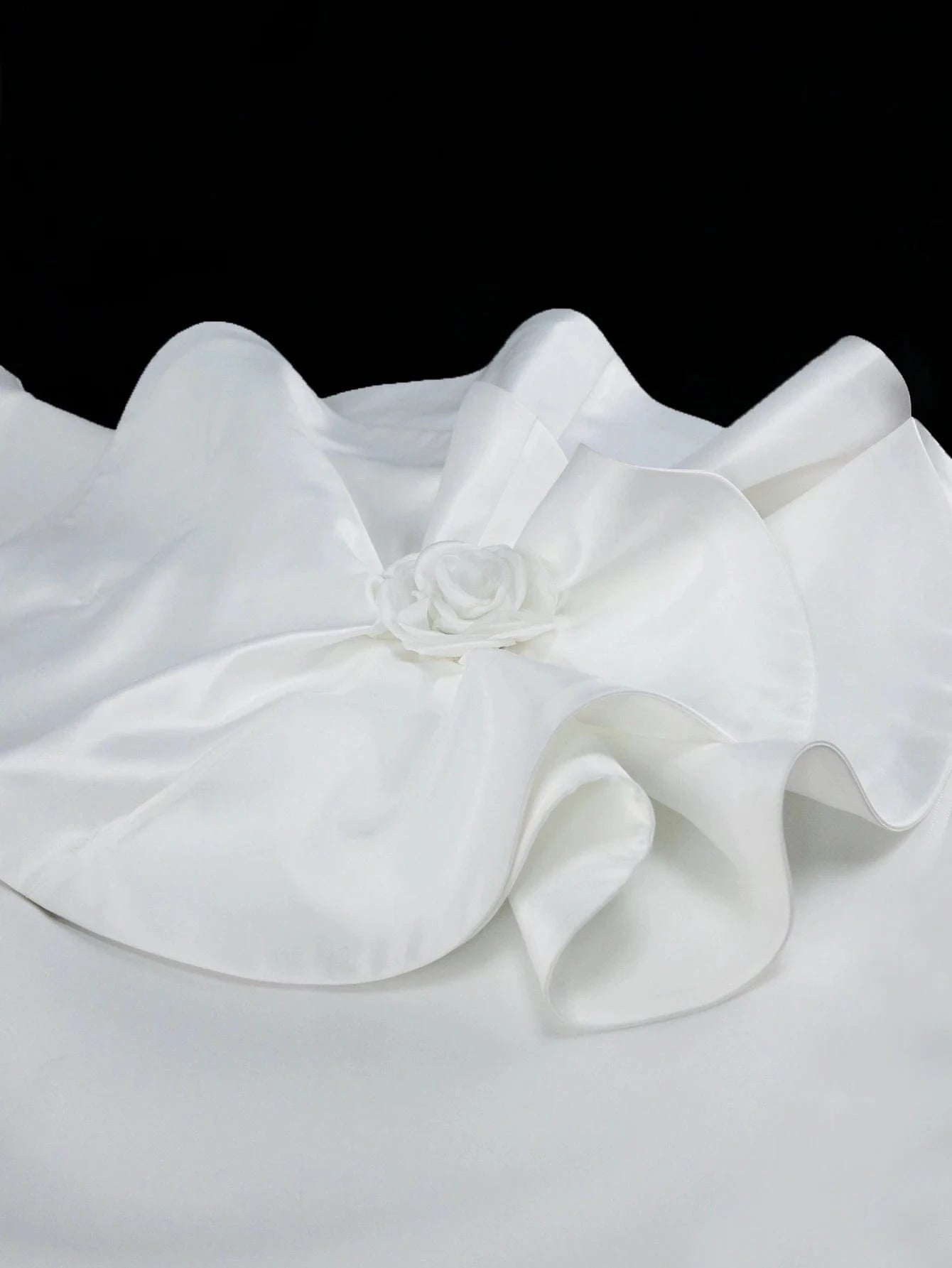 Factory Long Sleeve Backless Large Flower Plus Size Girl Party Dresses