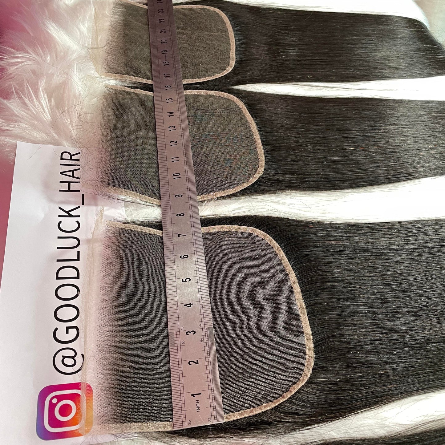 Factory price for  6x6 7x7 13x6  HD thin lace clssore frontal and preplucked hairline swiss lace frontal vendor