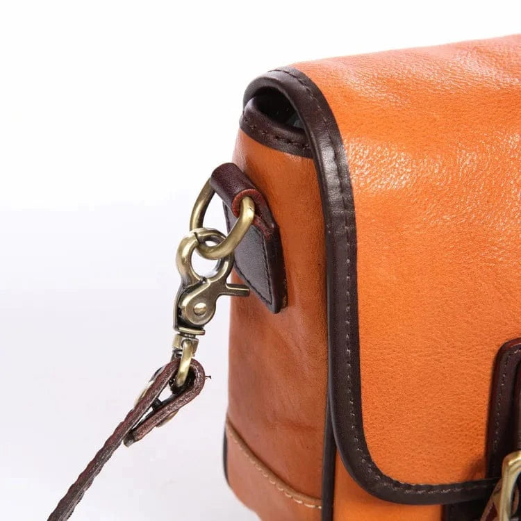 Factory Price Women's Leather Messenger Bag  Vintage Style Soft Genuine Cowhide Leather Messenger Bag