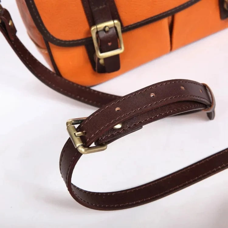 Factory Price Women's Leather Messenger Bag  Vintage Style Soft Genuine Cowhide Leather Messenger Bag