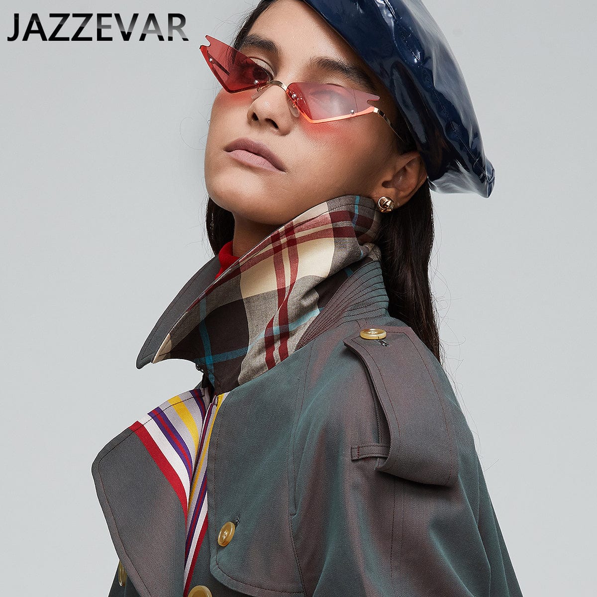 Factory special limited stock new arrival spring khaki trench coat women's casual fashion high quality cotton belted long coat