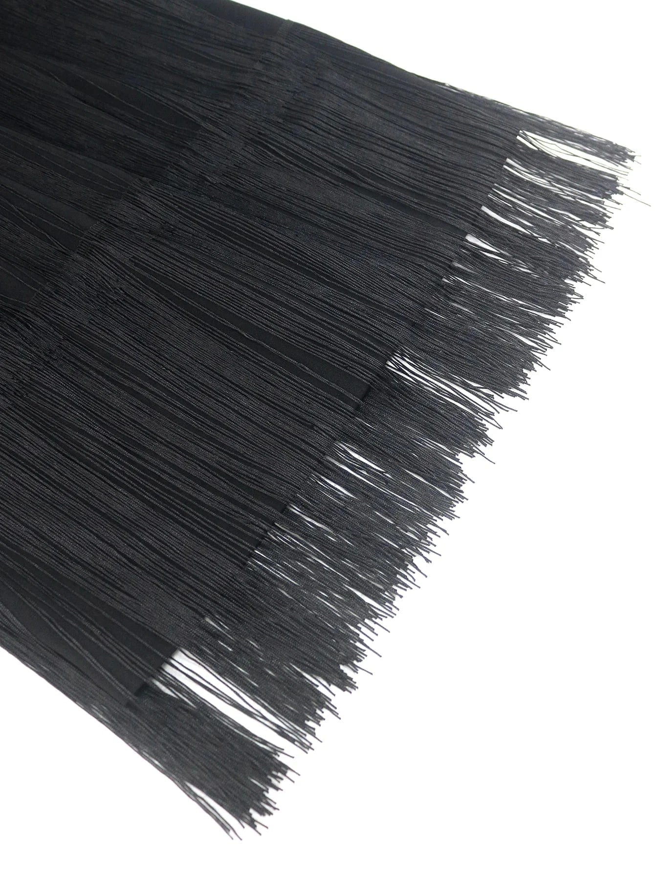 Factory Waist Belt See Through Tassel Women Club Dresses Plus Size