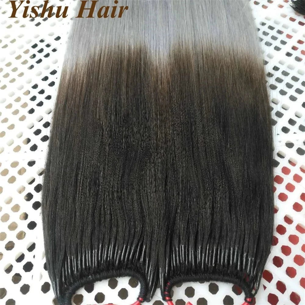 Factory wholesale cheap remy human hair prebonding ombre colour I/u/v/flat tip/nano ring hair extensions