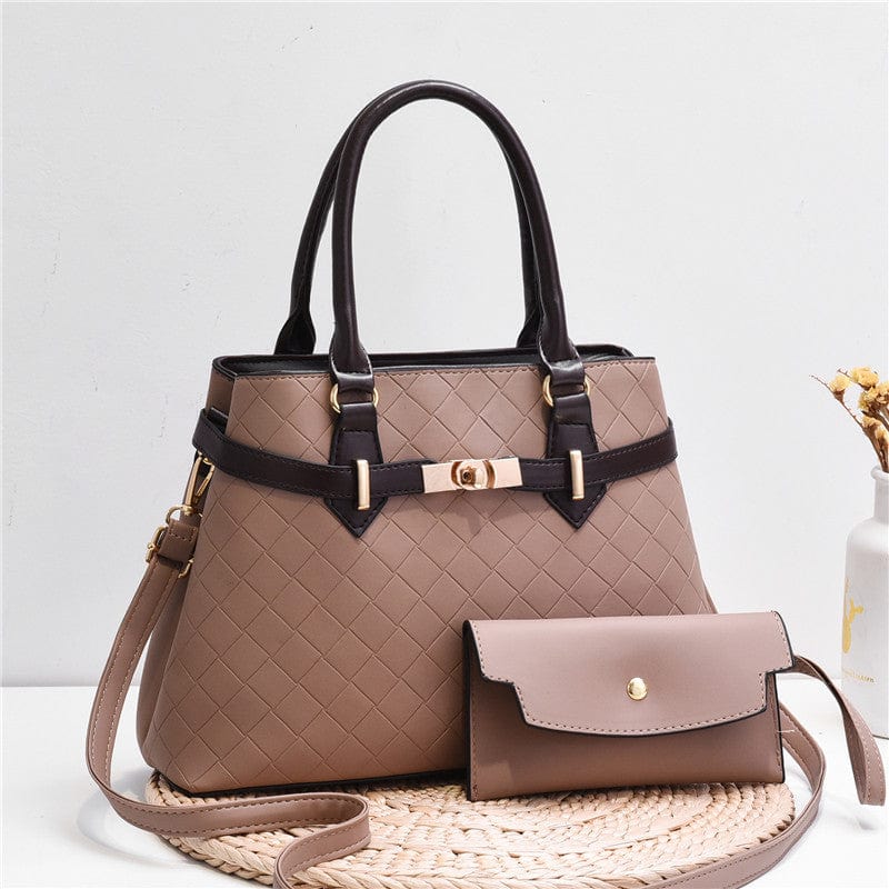 Factory wholesale custom-made new women hand bags  rhomboid lock decorative child mother bag cross body shoulder bag