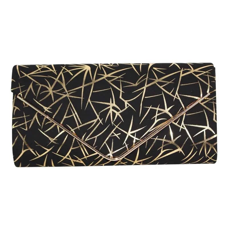 Factory Wholesale Dinner bags Pu Leather Lightning Pattern Cool Fashionable Party Bridal Envelope Evening Clutch bags