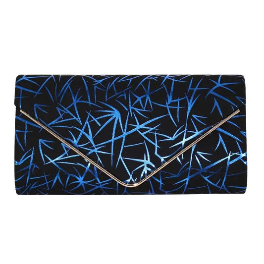 Factory Wholesale Dinner bags Pu Leather Lightning Pattern Cool Fashionable Party Bridal Envelope Evening Clutch bags